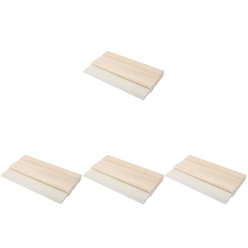 4Pièces Raclette Bois Souple Pour Impression Textile Robuste 2