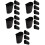 20Pcs Black Plastic Hanging Baskets for Rolling Cart Storage Organizer 9