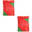 2Paquets Lingettes Compressées Jetables Rouge Douces Et Résistantes 6