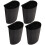 20Pcs Black Plastic Hanging Baskets for Rolling Cart Storage Organizer 2