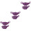 3Paires Plaquettes Violet Remplacement Facile Durable 6