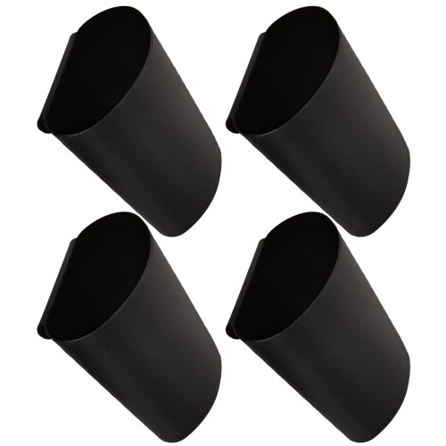20Pcs Black Plastic Hanging Baskets for Rolling Cart Storage Organizer 2
