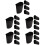 20Pcs Black Plastic Hanging Baskets for Rolling Cart Storage Organizer 8
