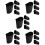 20Pcs Black Plastic Hanging Baskets for Rolling Cart Storage Organizer 10