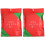 2Paquets Lingettes Compressées Jetables Rouge Douces Et Résistantes 2