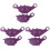 3Paires Plaquettes Violet Remplacement Facile Durable 3