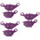3Paires Plaquettes Violet Remplacement Facile Durable 8