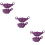 3Paires Plaquettes Violet Remplacement Facile Durable 10