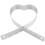 3Pcs Heart-Shaped Metal Mousse Mold Reusable Baking Accessory Silver 1