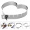 3Pcs Heart-Shaped Metal Mousse Mold Reusable Baking Accessory Silver 10