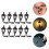 30Pcs Mini DIY Wall Lights Black Sand Table Ornament Decor 10