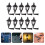 30Pcs Mini DIY Wall Lights Black Sand Table Ornament Decor 11