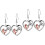 2Paires Boucles D'oreilles Stylées 4