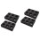 4Pcs Black Convenient Cup Holders Drink Carrier Tray for Coffee Tea 6