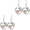 2Paires Boucles D'oreilles Stylées 3