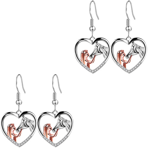 2Paires Boucles D'oreilles Stylées 2