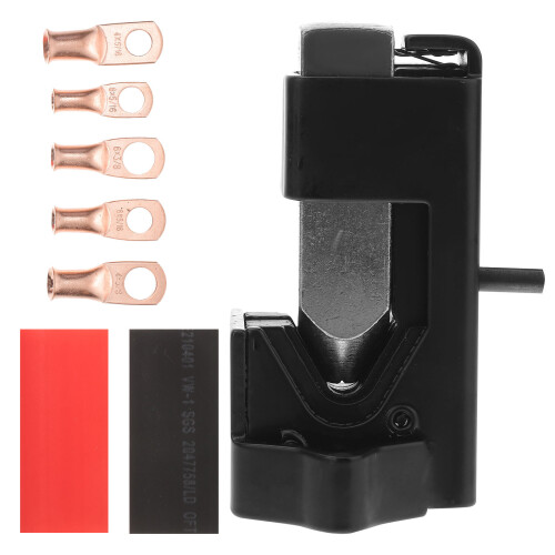 2Sets Black Battery Cable Crimping Tool with Hammer Lug for Automotive
