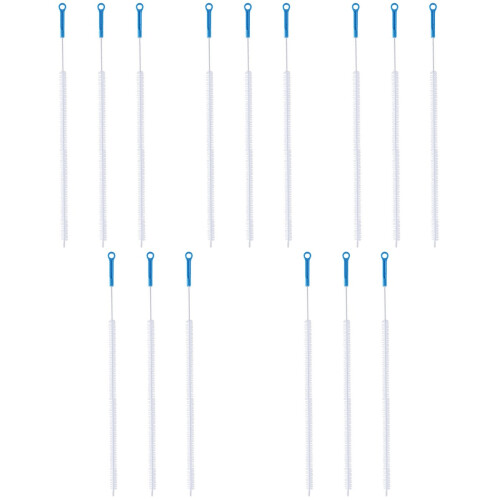 15Pcs Kitchen Sink Drain Dredging Tool with Nylon Hook Catcher 1