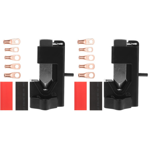 2Sets Black Battery Cable Crimping Tool with Hammer Lug for Automotive 1