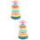 2Sets Kids Rainbow Ring Tower Toys Colorful Stacking Educational Game 7