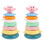 2Sets Kids Rainbow Ring Tower Toys Colorful Stacking Educational Game 2