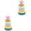 2Sets Kids Rainbow Ring Tower Toys Colorful Stacking Educational Game 3