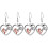 2Paires Boucles D'oreilles Stylées 2