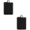 2Pcs Black Polyester Air Fryer Covers Home Kitchen Appliance Protector 6