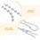 48Pcs Durable Silver Hanging Chains with Hooks for Indoor Outdoor Use 10