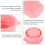 2Pcs Foldable Pink Silicone Makeup Brush Cleaning Bowls for Home Use 10