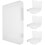 8Pcs Transparent A5 Storage Boxes White Plastic File Holder 11