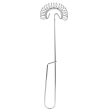 5Pcs Silver Manual Spiral Egg Whisk Stainless Steel Kitchen Stirrer