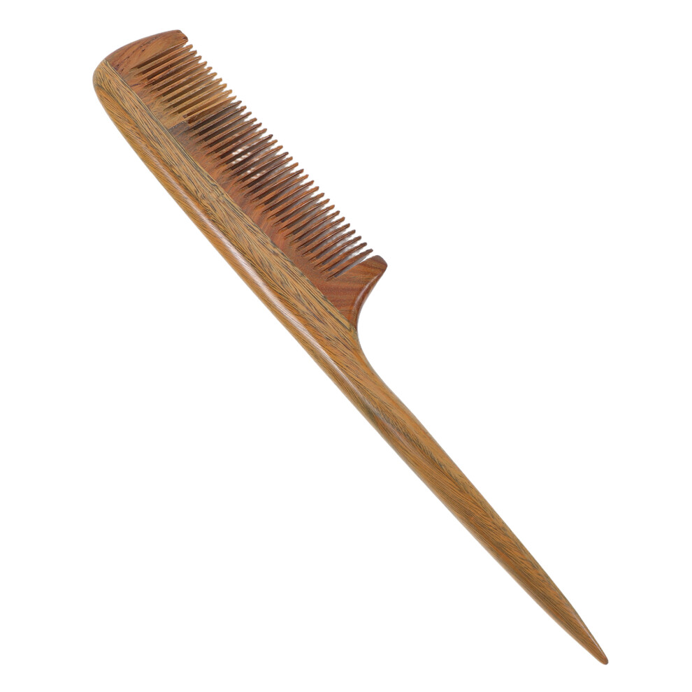 Inoomp Unisex Brown 3Pcs Coffee Hair Comb Wooden Sandalwood Fine Tooth Scalp Massage