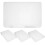 8Pcs Transparent A5 Storage Boxes White Plastic File Holder 10