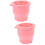 2Pcs Foldable Pink Silicone Makeup Brush Cleaning Bowls for Home Use 8