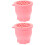 2Pcs Foldable Pink Silicone Makeup Brush Cleaning Bowls for Home Use 6