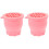 2Pcs Foldable Pink Silicone Makeup Brush Cleaning Bowls for Home Use 3