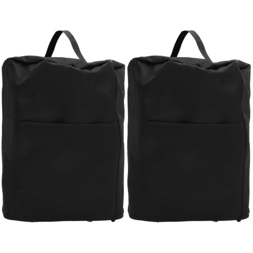 2Pcs Black Polyester Air Fryer Covers Home Kitchen Appliance Protector 2