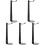 5Pcs Black Headset Rack Acrylic Headphone Display Stand 6