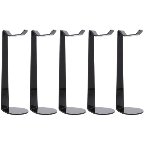 5Pcs Black Headset Rack Acrylic Headphone Display Stand 1