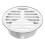 5Pcs Silver Stainless Steel Round Drain Filter for Garden and Rooftops 1