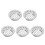 5Pcs Silver Stainless Steel Round Drain Filter for Garden and Rooftops 4