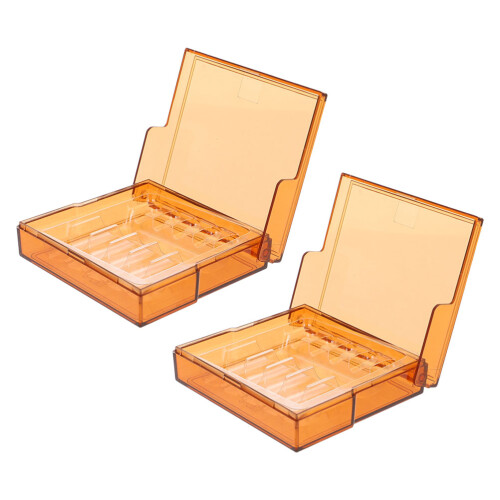 4St Plastic Ampulopbergdoos Amber Lichtdichte Organizer 1
