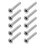 40Pcs Silver Umbrella Connector Rivets Durable Alloy Replacement Parts 2