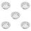 5Pcs Silver Stainless Steel Round Drain Filter for Garden and Rooftops 9