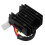 3Pcs Iron Plastic Motorcycle Voltage Regulator Stabilizer Kit Black 1