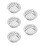 5Pcs Silver Stainless Steel Round Drain Filter for Garden and Rooftops 5