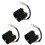 3Pcs Iron Plastic Motorcycle Voltage Regulator Stabilizer Kit Black 3