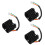 3Pcs Iron Plastic Motorcycle Voltage Regulator Stabilizer Kit Black 7