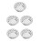 5Pcs Silver Stainless Steel Round Drain Filter for Garden and Rooftops 8